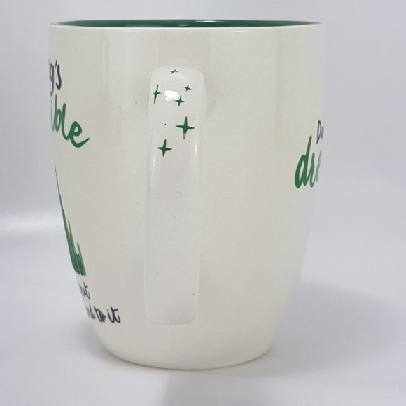 Vintage Statement Mug Teacup WIZARD OF OZ Nothing is Impossible Dare to Dream - Picture 5 of 16